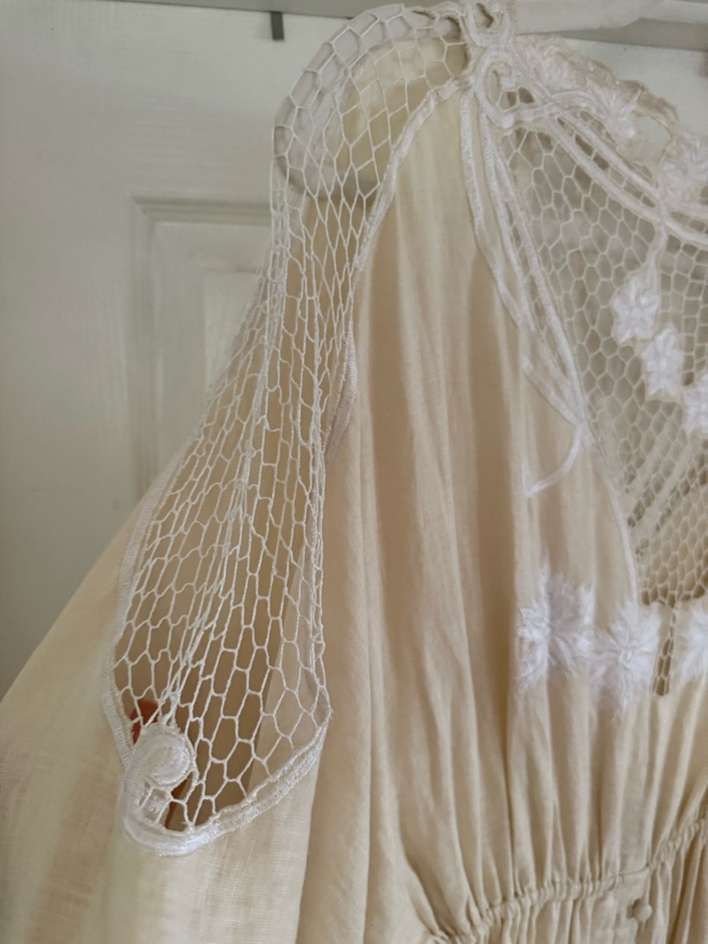 Fillyboo Cream Lace-Embroidered Dress - Picture 5 of 14